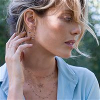 Ohrringe Maman et Sophie Dame diamanti neri in Rosègold Diamante ORDMN0 - ORDMN0